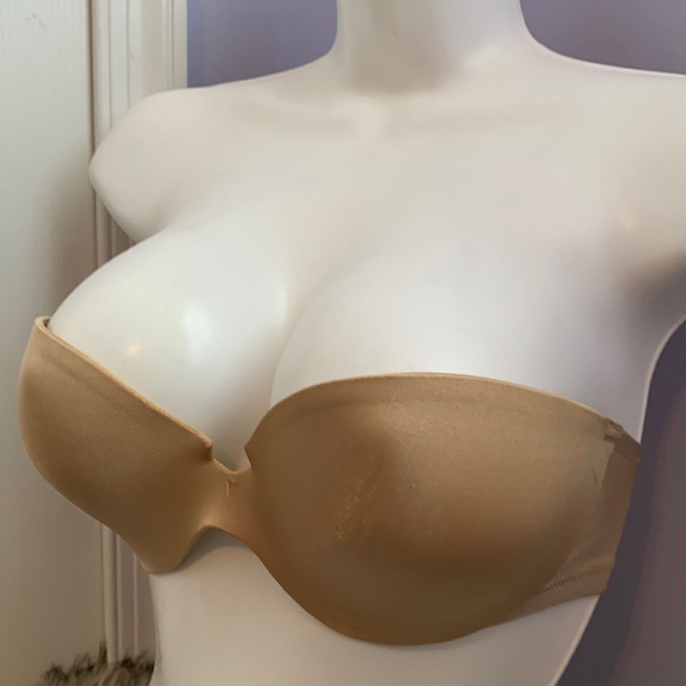 Victoria’s Secret Strapless Push Up Padded Bra 34C nude